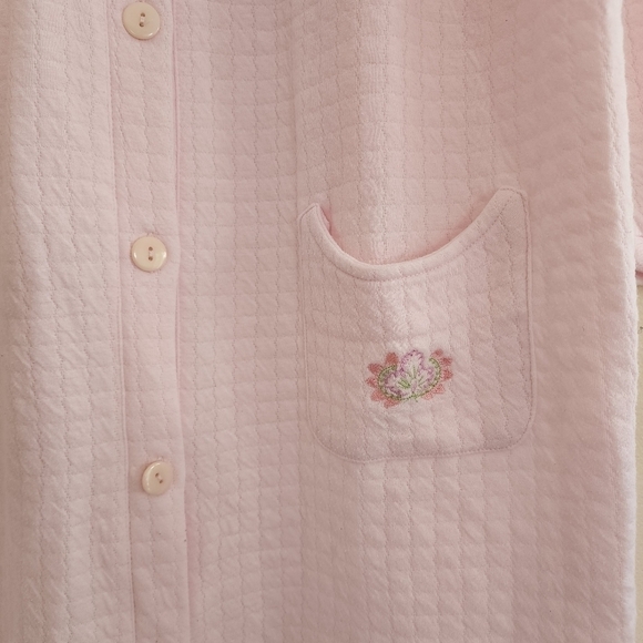 Lati Fashion Pink Floral Embroidered Nightgown Small - Picture 5 of 8